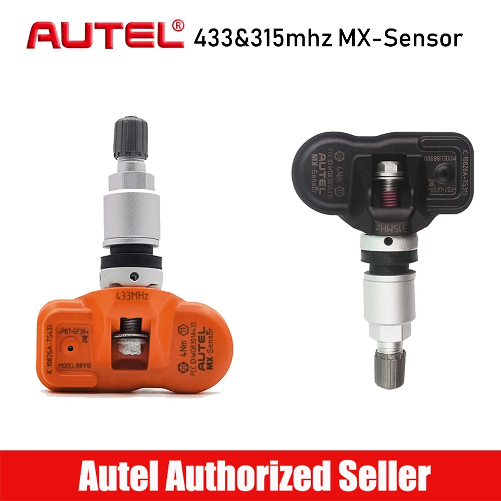 

Autel MX-sensor 433MHz 315MHz Tyre Pressure Sensor Programmable Tire Pressure Universal TPMS Sensor MX Sensor Clone Learn