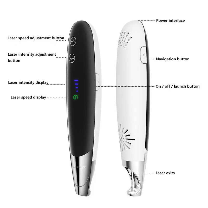 Pro Picosecond Laser Pen with touch screen Freckle Tattoo Removal Mole Dark Spot Eyebrow Pigment Laser Acne Treatment 9 level
