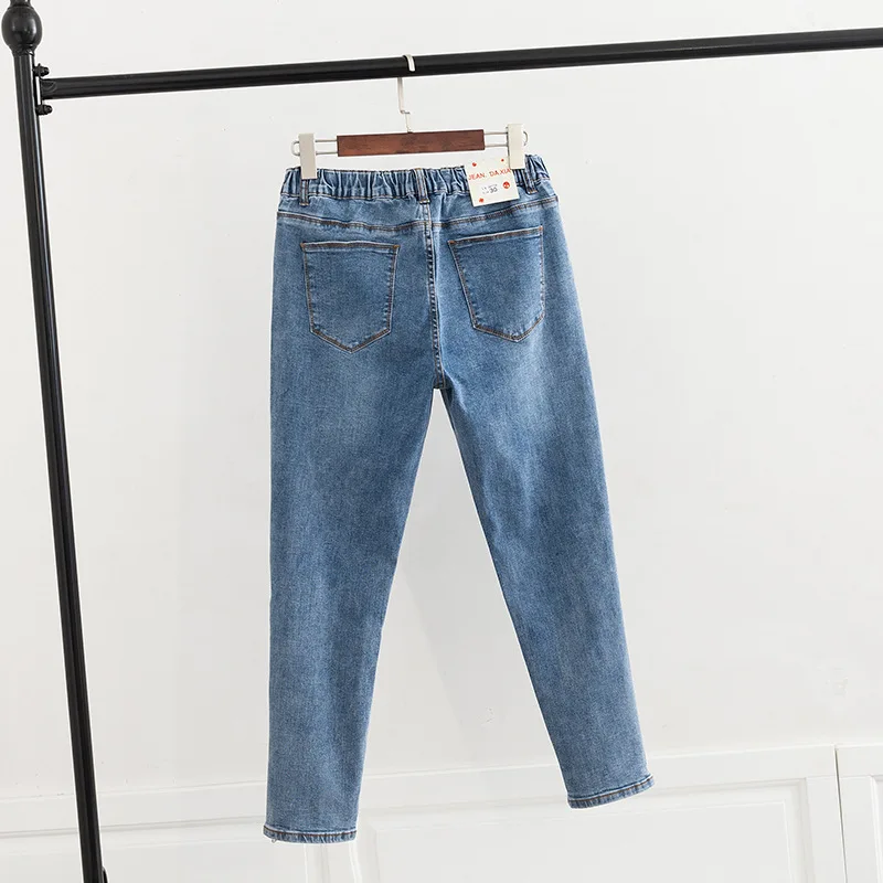 Size Zippers Women Casual Jeans Denim Trousers Blue Skinny Pencil Pants Plus Size Stretched Jeans KKFY3244 Size Zippers Women Casual Jeans Denim Trousers Blue Skinny Pencil Pants Plus Size Stretched Jeans KKFY3244