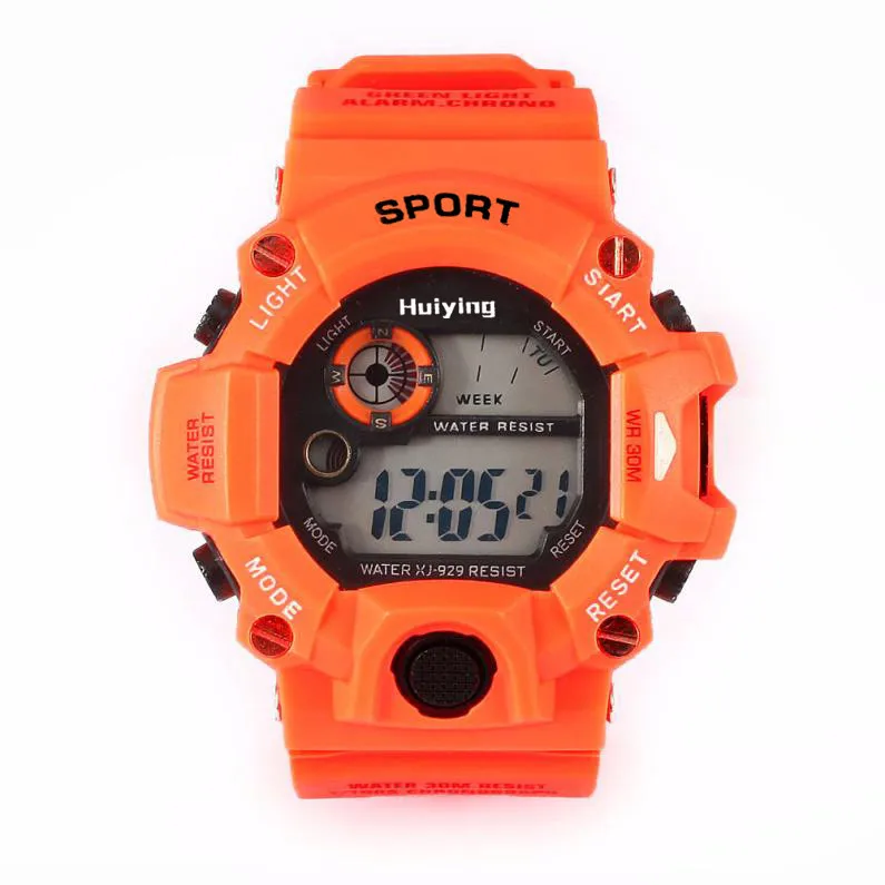 5001Men's кварцевые цифровые спортивные часы светодиодный силиконовый водонепроницаемый браслет montre homme Новинка Лидер продаж