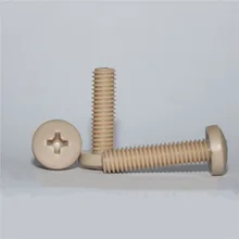 M2.5 PEEK Screw Hex socket Bolts Cylindrical head Screws Preservative Bolt 1PCS