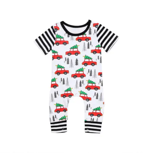 

Casual Newborn Infant Baby Girls Boys Romper Long Sleeve Car Jumpsuit Clothes Outfits