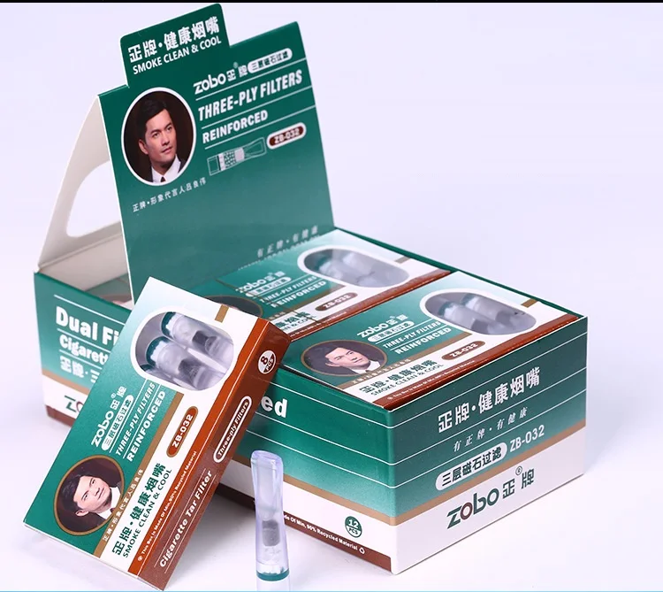 

288pcs three-ply filter reinforced cigarette tar filter tobacco smoking High-efficient filtration disposable cigarette holder
