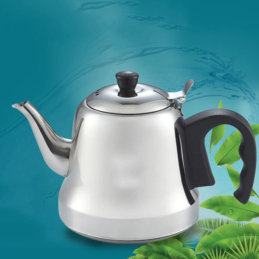 1.5L New Upgraded Stainless Steel Tea Kettle Teapot for Blooming Tea Herbal Coffee Teaware for Induction Cooker Home Kitchen 