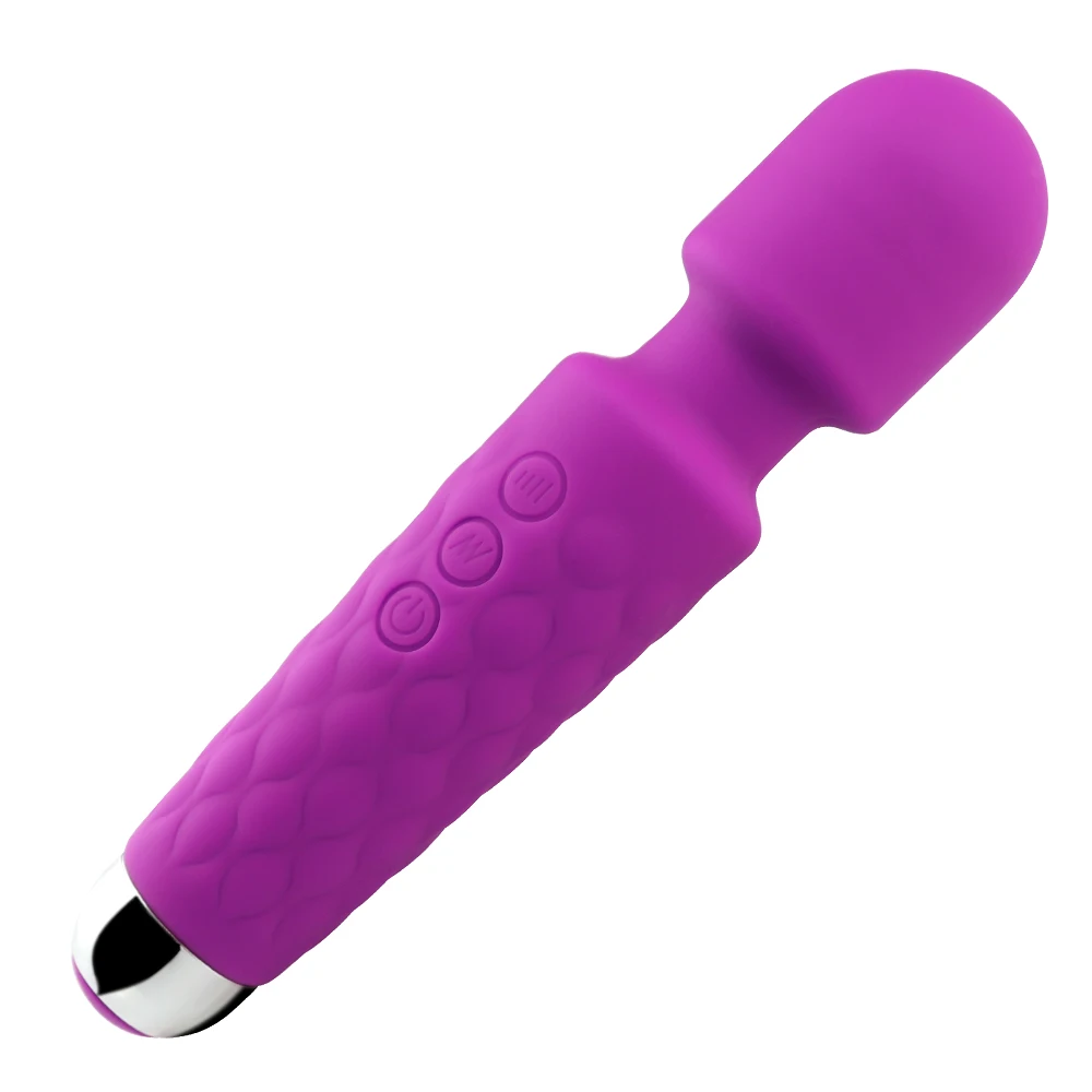Adjustable Speed AV Magic Wand Massager Vibrator G spot Clitoris stimulator Sex toy for for Woman USB Rechargeable