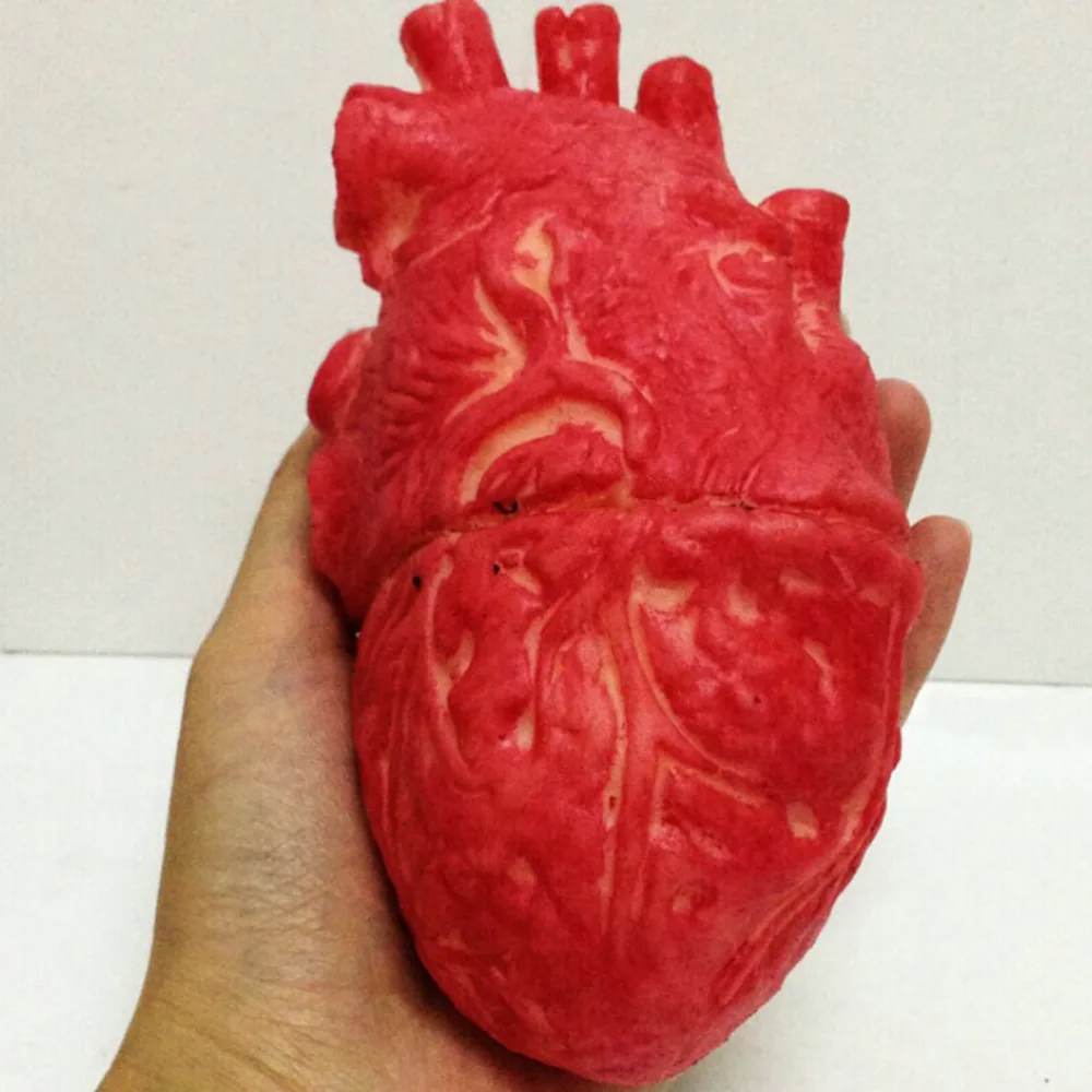 1pc halloween horrible bloody severed horror scary human heart lifesize scary fake rubber gory body part - Gory Halloween Decorations 1pc halloween horrible bloody severed horror scary human heart lifesize scary fake rubber gory body part - Gory Halloween Decorations