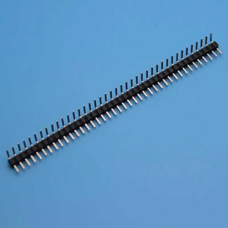 

Single row needle 2.0mm 90 degree curved needle 1*40P copper needle nickel plated connector