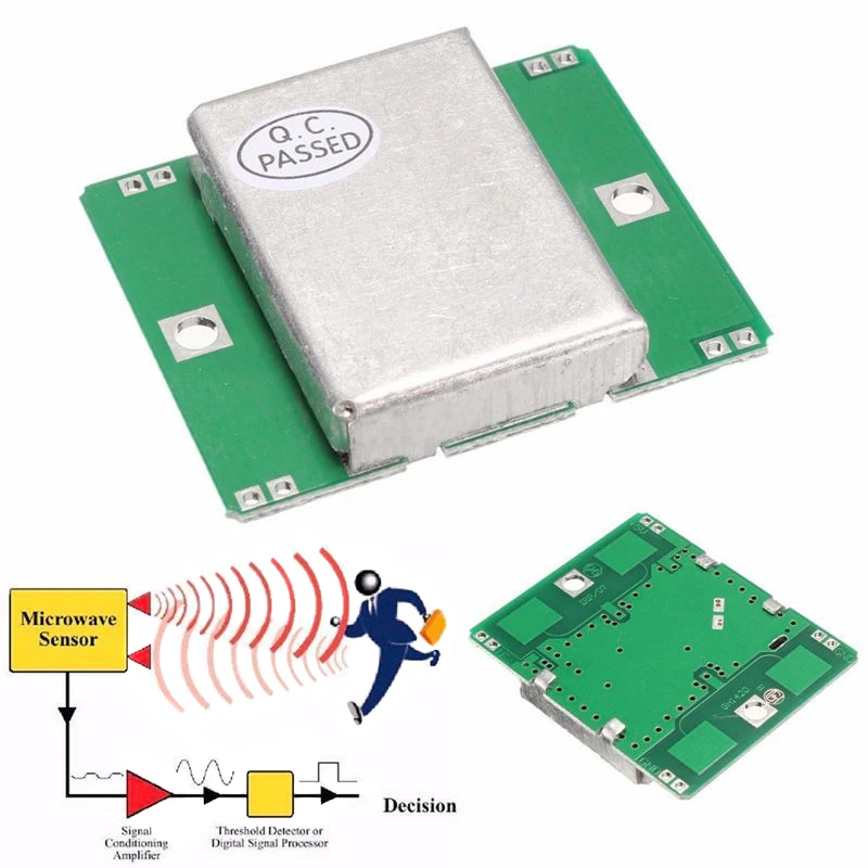 

Microwave Motion Sensor Doppler Radar Detector 10.525GHz WWO66