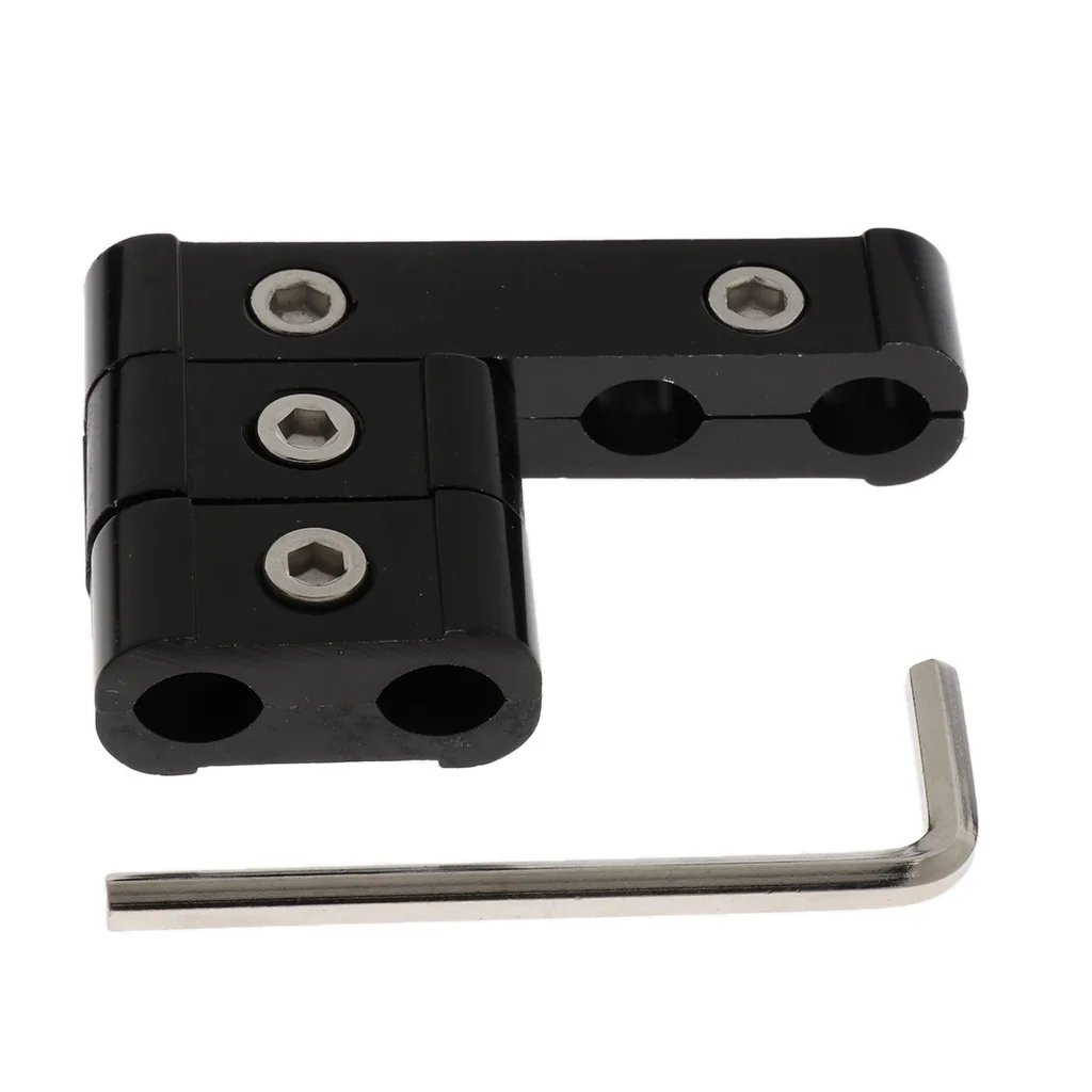 Set of 3 4 Hole Spark Plug Wire Separator Clamps Durable for 8/9/10mm High Quality Aluminum