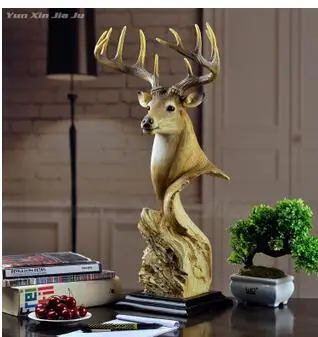 

Sitting room creative household decoration porch TV cabinet office deer head handicraft pieces wholesale factory outle