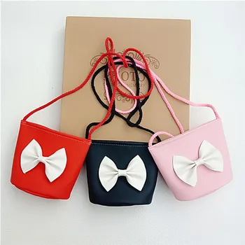 

Bags for Women 2019 Spring Cute Summer Mini Bowknot Design Cross-body Handbag Fashion Girls Kids PU Shoulder Messenger Bag