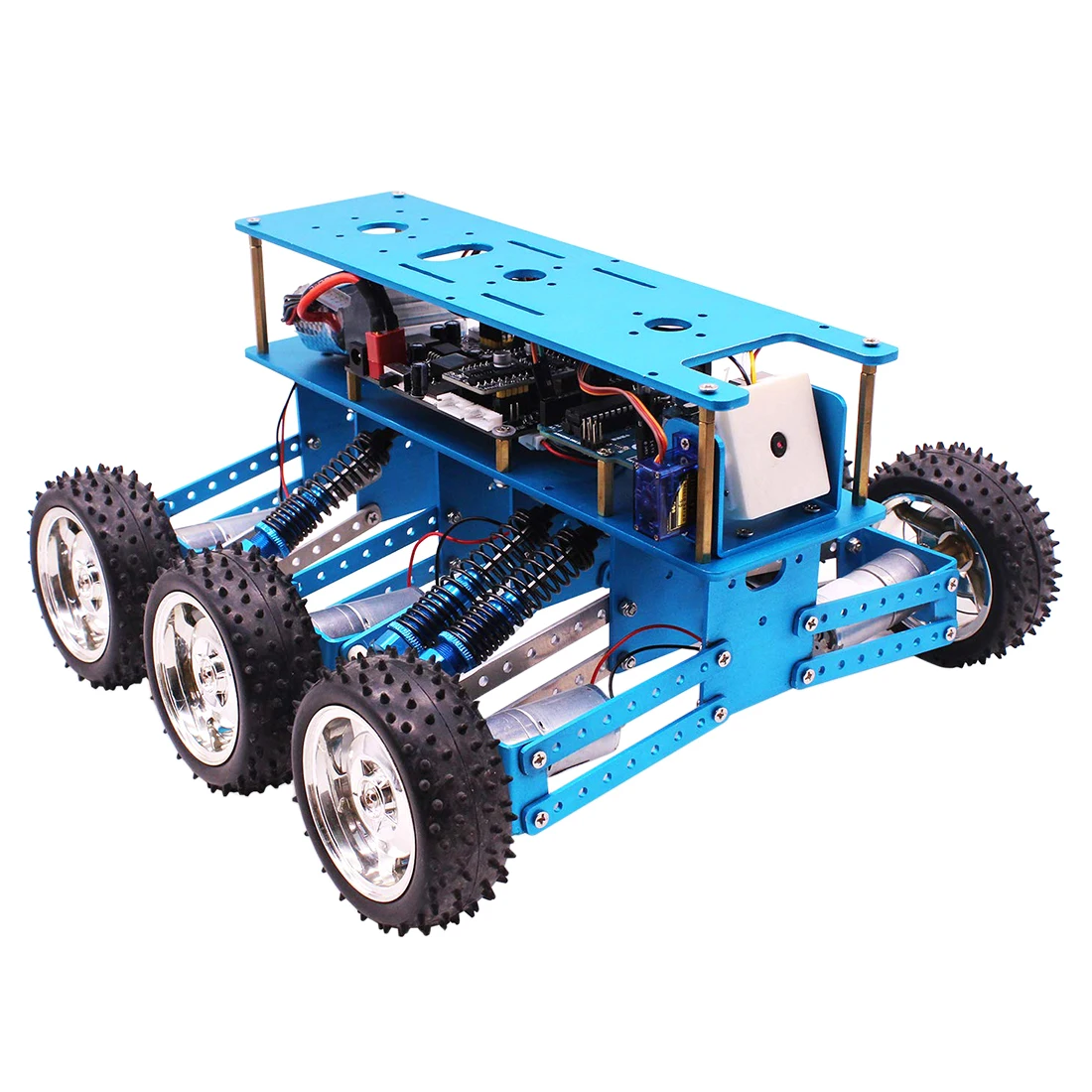  High Quality 6WD Off-Road Robot Car With Camera For Arduino UNO DIY Kit Robot For Programming Intel