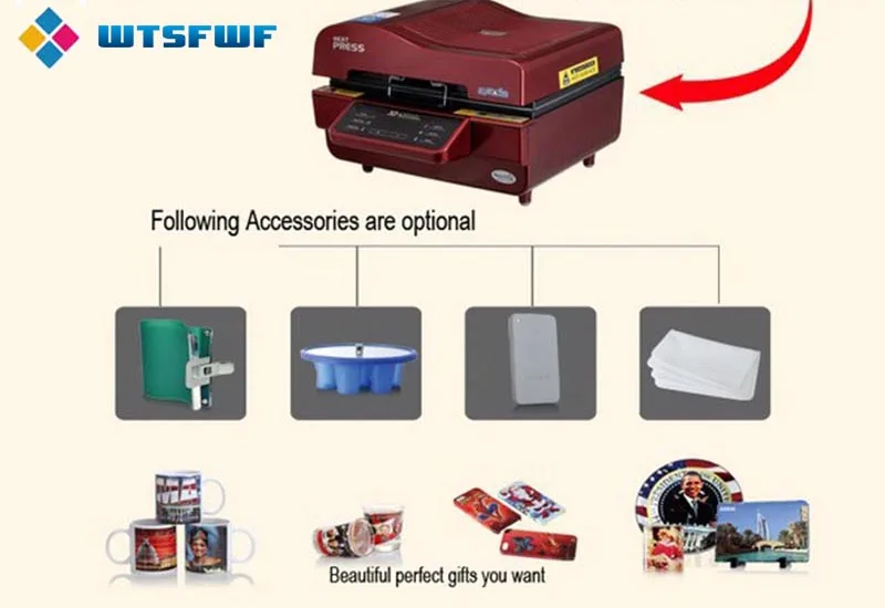 Wtsfwf A3 ST-3042 3D сублимационный термопресс принтер термопресс машина для чехлов кружки тарелки очки керамика дерево