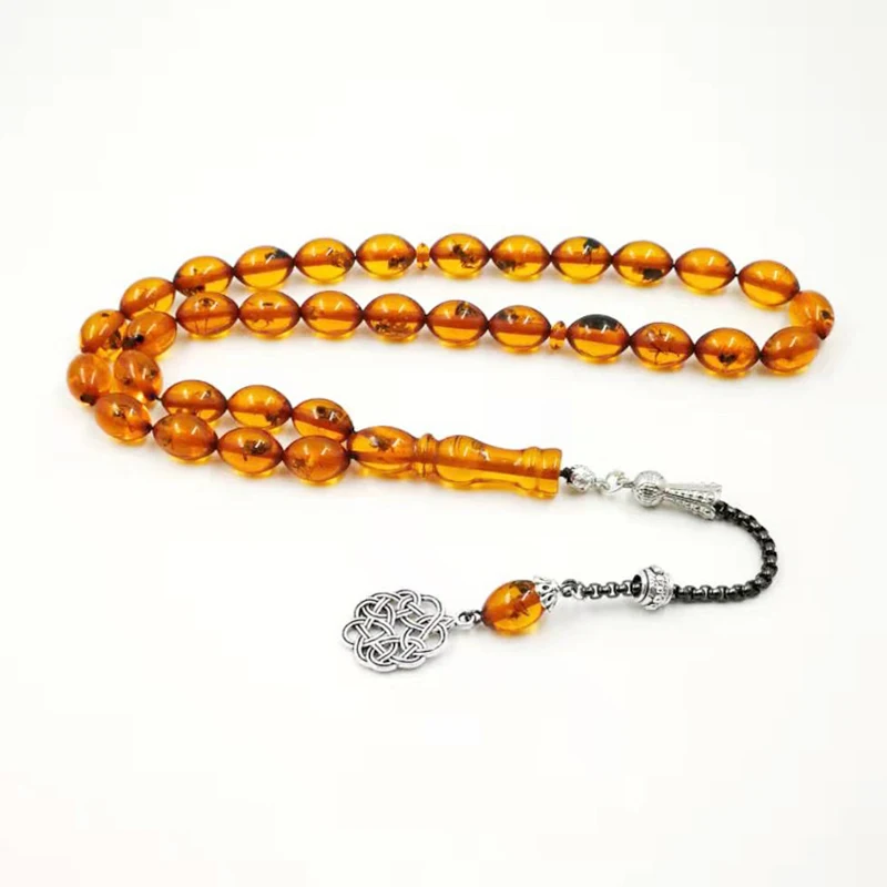 Misbaha Real Insect Rosary 33 Muslim Tasbih Ramadan Eid gift Islamic accseeories prayer beads Man's Misbaha 33 bead bracelet