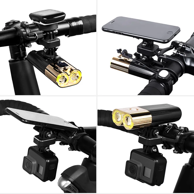 Perfect GACIRON Multifunction Bicycle Computer Camera Holder Aluminum Adjustable 31.8MM Handlebar Mount Bracket Road Bike Light Extender 22