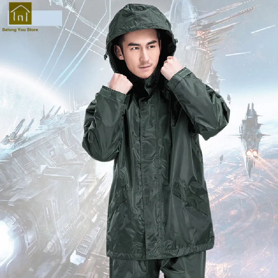 

Long Rain Coat For Women Rain Poncho Waterproof Motorcycle Raincoat Military Men Camping Chubasquero Rainwear Fishing QKR270