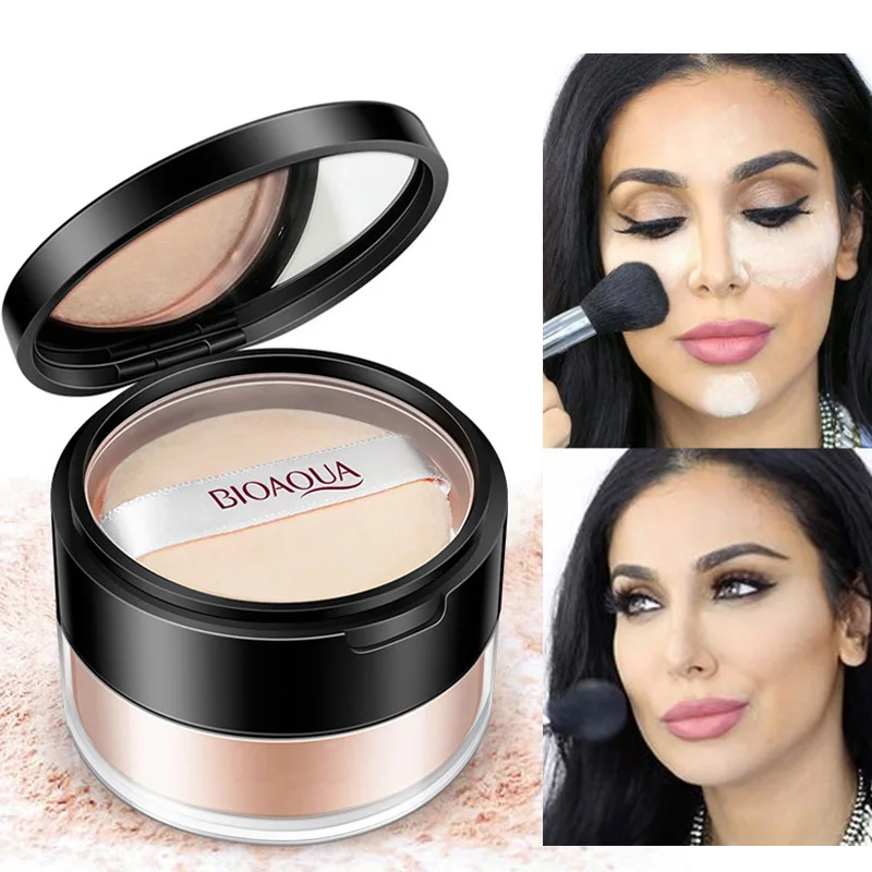 Loose Translucent Foundation Makeup Powder Whitening Soft Light Silk Face Concealer Skin