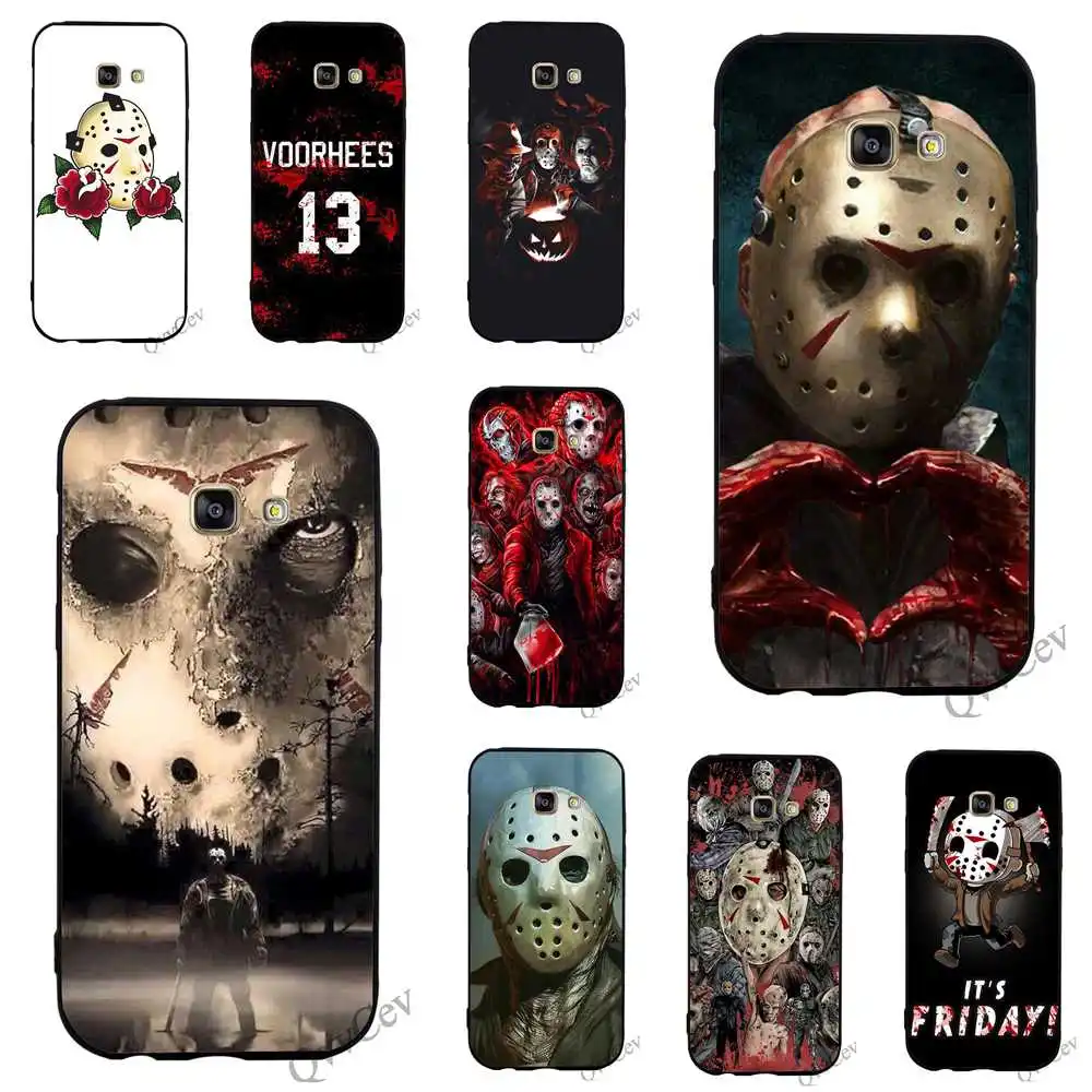 

Fashion Jason Voorhees Phone Cover for Samsung S7 Edge Case Galaxy A3 A6 A5 S6 S8 S9 Plus Note 8 9 TPU Covers Back