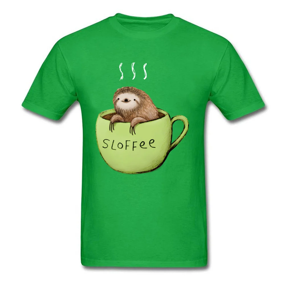 Sloffee Prevailing Short Sleeve Unique Top T-shirts Pure Cotton Round Neck Men's Tees 3D Printed Tops T Shirt Labor Day Sloffee green