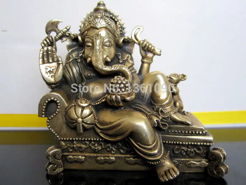 001130 Tibet God of wealth bronze buddha statuegod of wealthgod