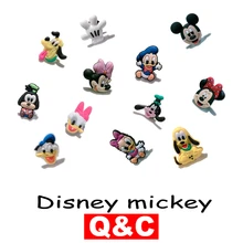 1 шт. Микки Минни ПВХ обуви амулеты обуви аксессуары обуви пряжки для браслетов croc детский подарок