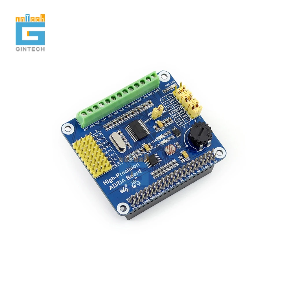 

Raspberry Pi High-Precision AD/DA Expansion Board