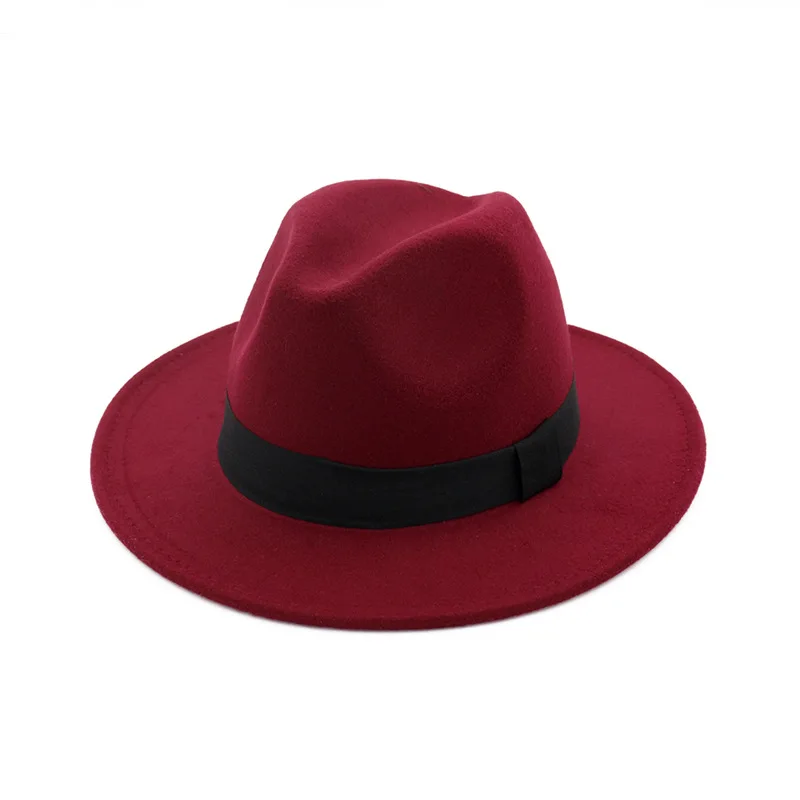 2019 Retro Men Women Ladies Hats Ala Jazz Hat Autumn Winter Cap Cotton Imitation Wool Bowler Hats New Round Caps fedora hats for big heads Fedoras