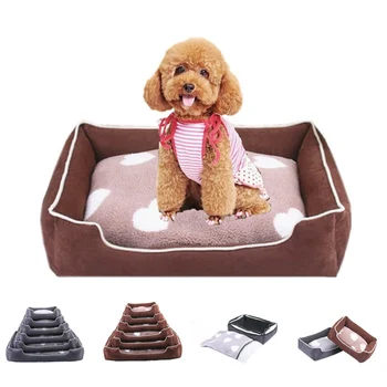 

Dog Beds Mats Sofa Love Pattern PP Cotton Detachable and Washable Dog Beds for Small Large Dogs Cat House Bed Mat Sofa Supplies