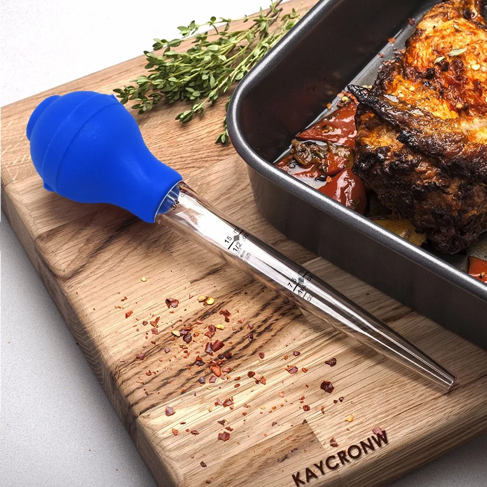 Новый силиконовый шприц для курицы индейки мяса маринада инжектор с иглой и