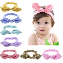 New Bonito Meninas Headbands Faixas de Cabelo Flor Arco Tarja Grade Coelho Ponto Onda Bowknot Headband Hairband crianças Acessórios de cabelo
