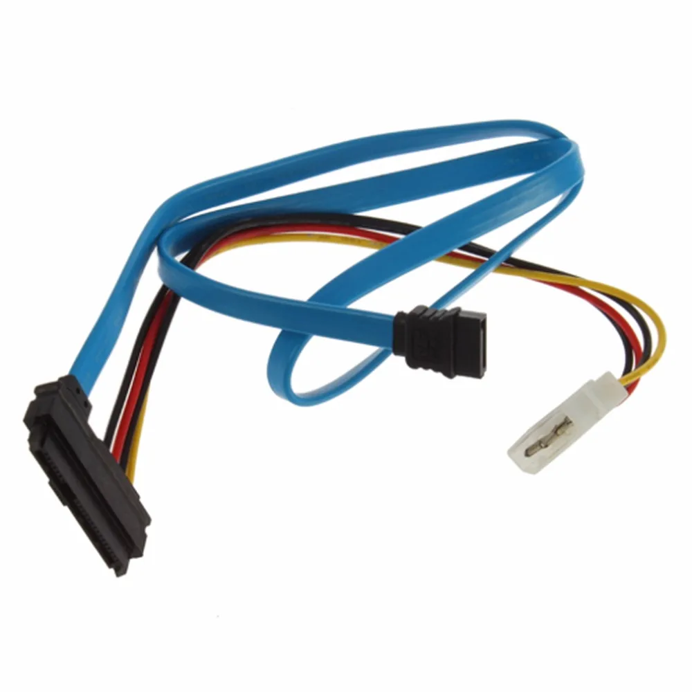 

Drop Shipping Connector Adapter 7 Pin SATA Serial ATA to SAS 29 Pin & 4 Pin Cable Male