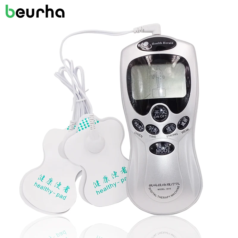 Buy Beurha 4 Electrode Pads Health Care Tens Acupuncture Electric Therapy