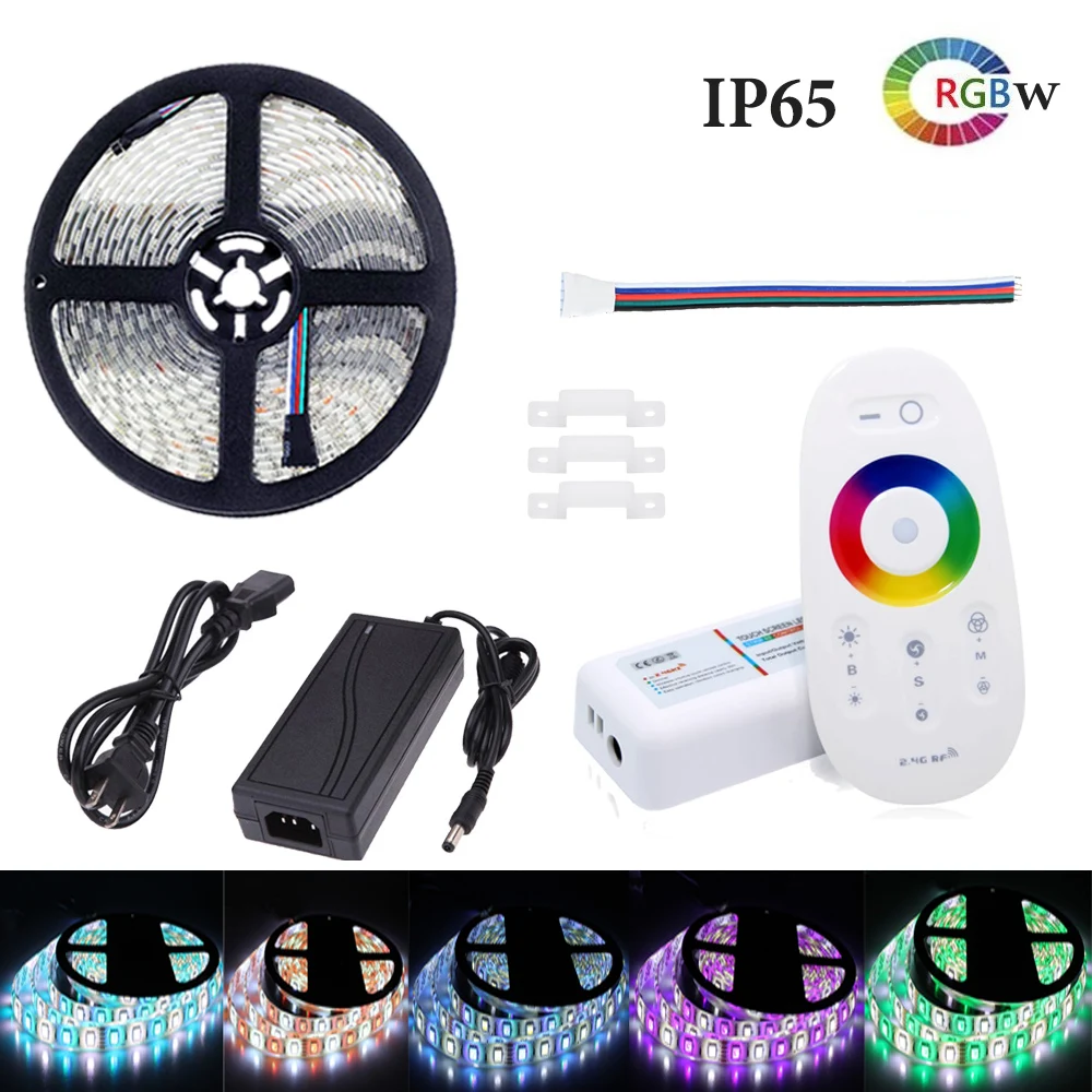 BLYN DC12V RGBW Светодиодные ленты 5050 IP67 IP65 Водонепроницаемый 5 м RGBWW диод лента огни