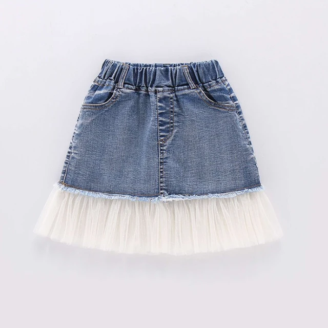 Summer girls skirt baby denim skirt kids fashion skirt children bottoms