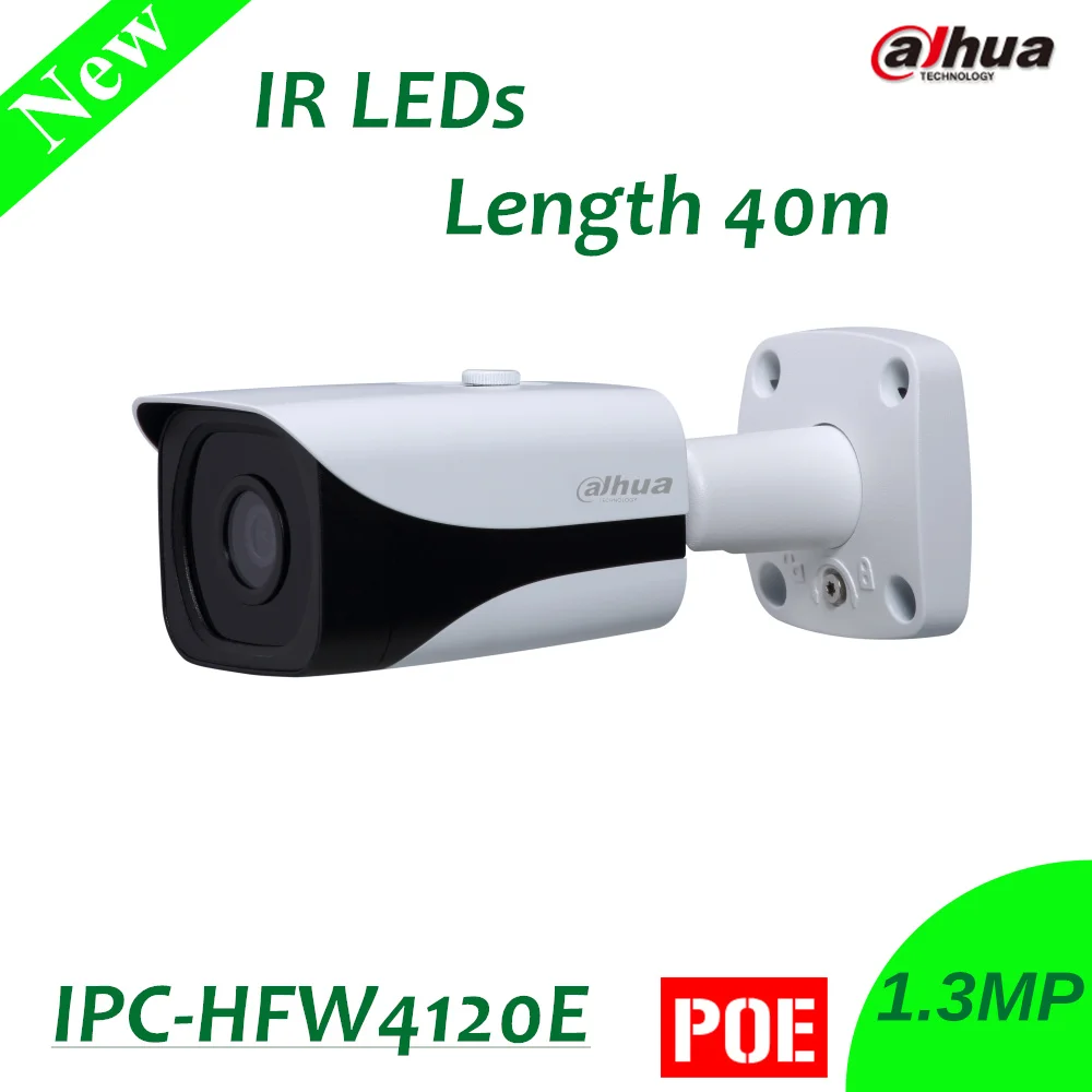 100 Original Dahua 1 3 MP HD Small IR Bullet IP Camera IPC HFW4120E poe IP67