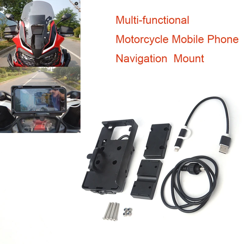 

Motorcycle Mobile Phone Navigation Mount Bracket Hold For BMW F700 800GS R1200GS ADV 2016 CRF1000L Africa Twin Multi-functional