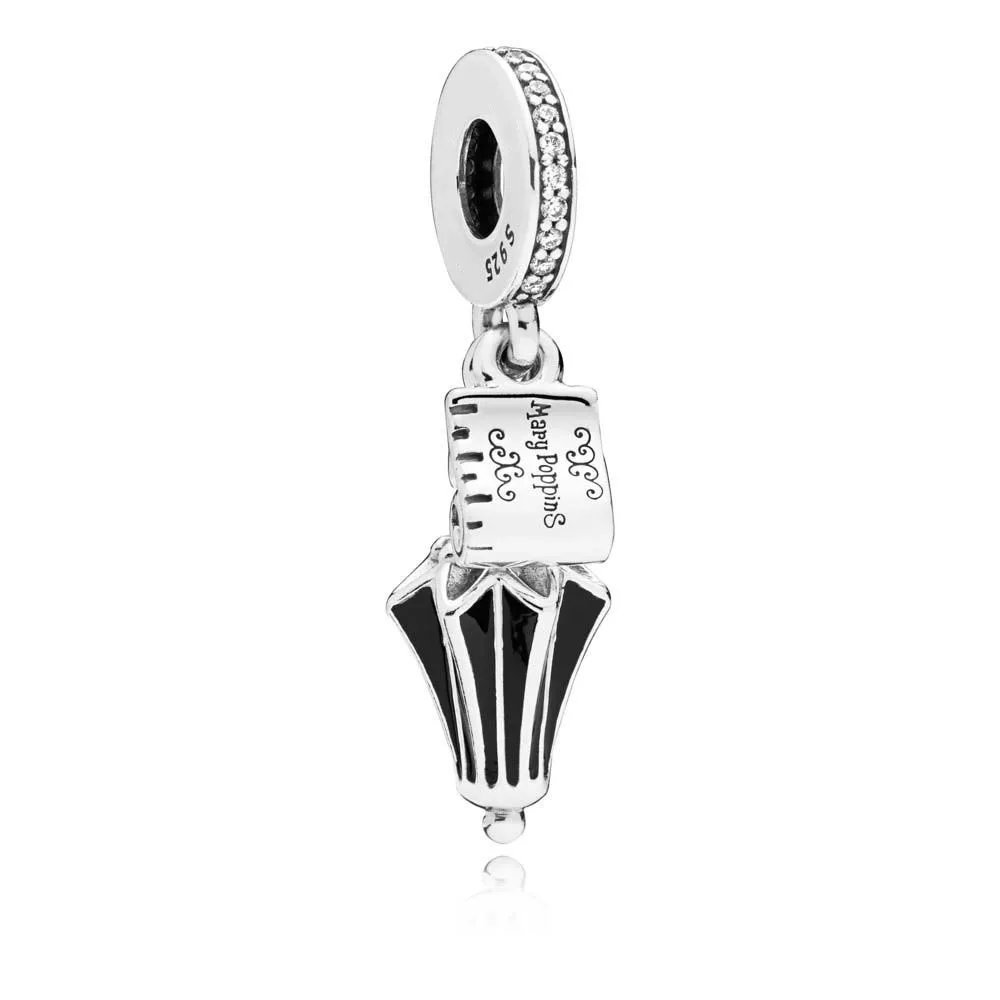 

2018 New Genuine 925 Sterling Silver Mary Poppins Umbrella Dangle Charm Fit Original Pandora Bracelet Pendant DIY Jewelry