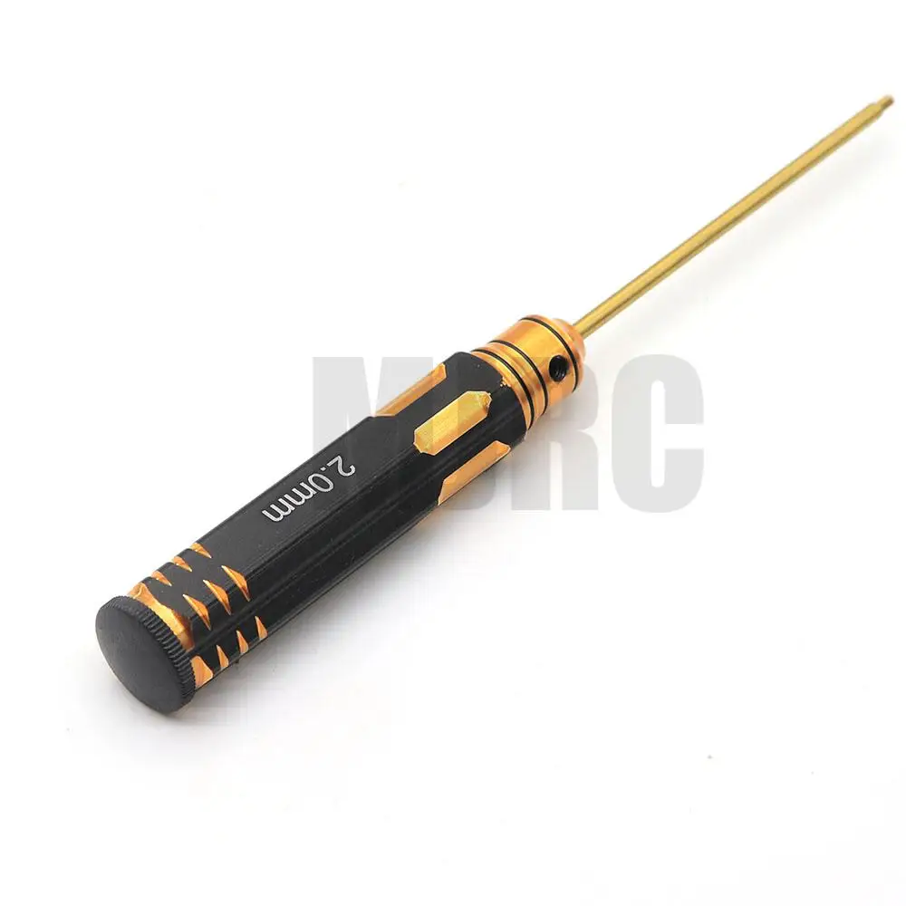 Ajrc 4 개/대 티타늄 도금 1.5/2/2.5/3mm 육각 드라이버 스크류 드라이버 도구 키트 Rc 모델 자동차 보트 비행기