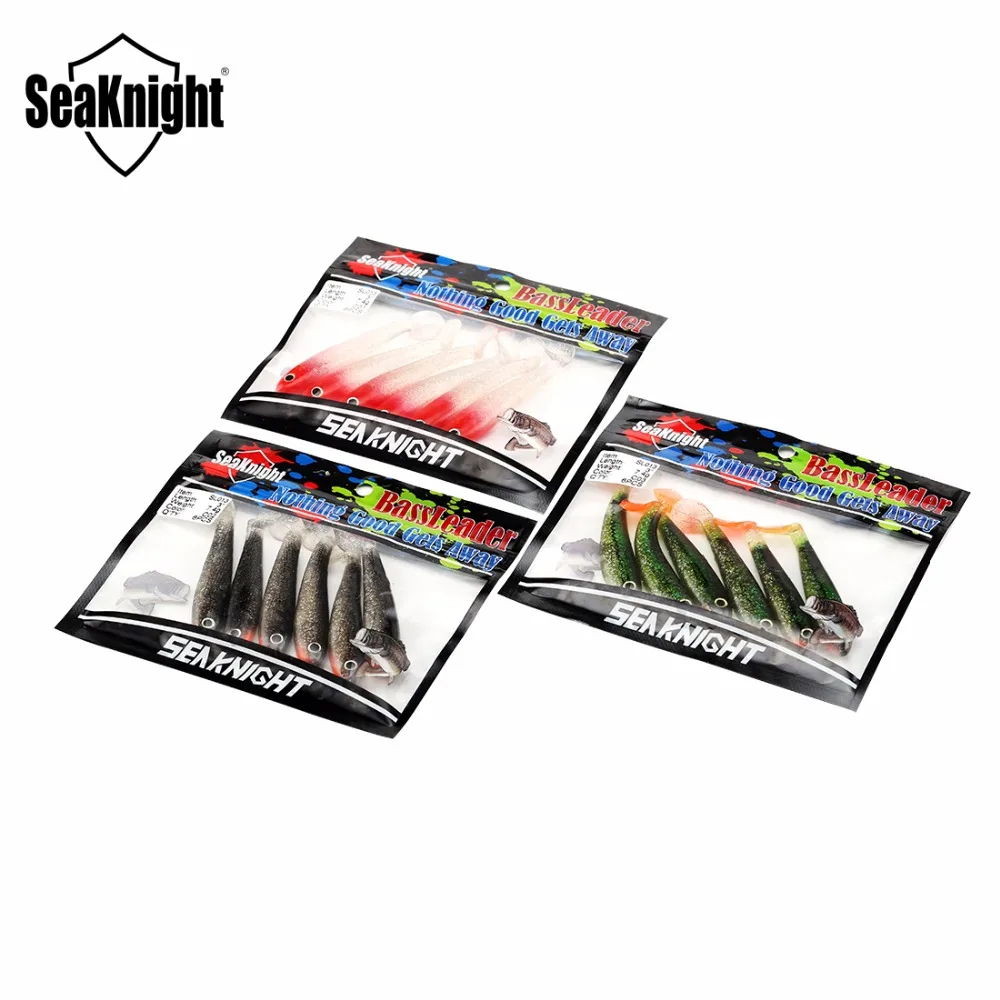 6 шт./лот SeaKnight 3 дюйма/76 мм 7 4 г Мягкая приманка SL013 T Tail рыболовные приманки