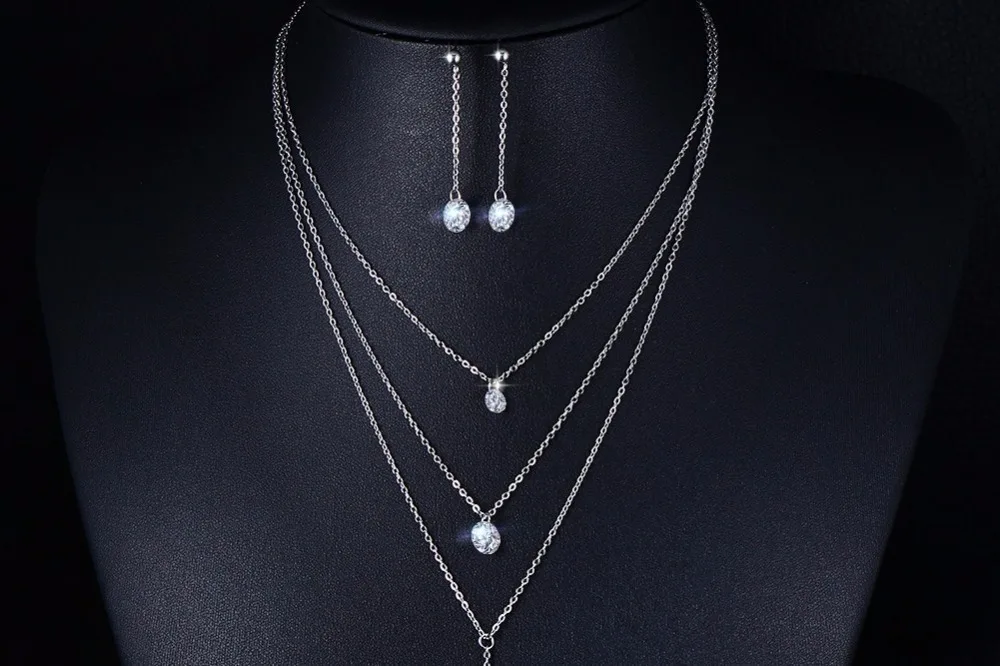 women jewelry sets silver 17
