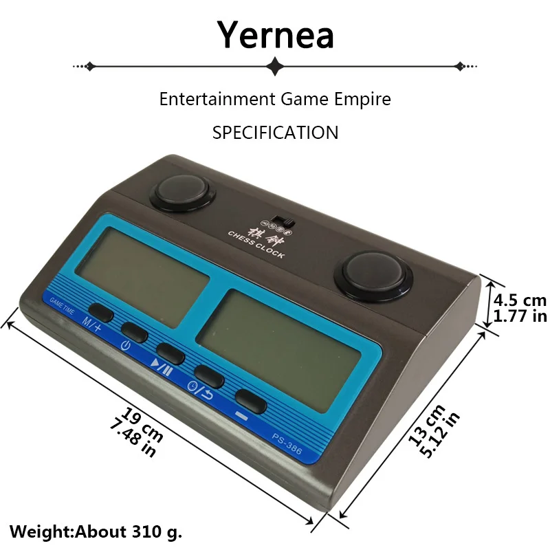 Yernea новая Шахматная Плата часов игровой набор таймер китайские шахматы