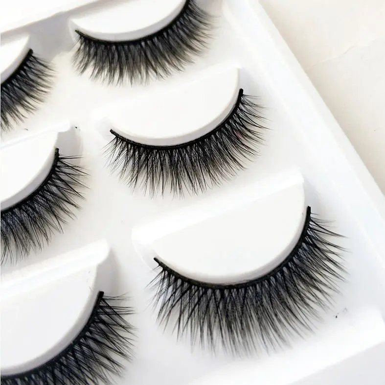 2018 5 pairs thick false eyelashes black long 3d mink eyelash extension professional lashes makeup eye 29 | Красота и здоровье