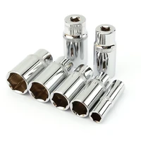 1Pcs 3/8”Drive 6-Point Deep socket head 10mm Hole Hex Extension Sleeve Head 8/9/10/11/12/13/14/15/16/17/18/19/20/21/22/23/24mm 1
