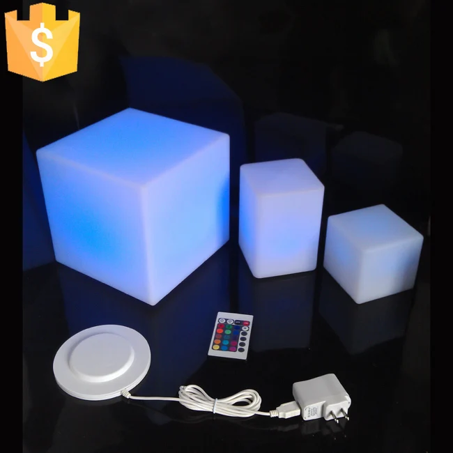 D20CM lluminated LED Cube Chair mini led light cube chairs for kids colorful light up cube chair Free Shipping 1pc/Lot
