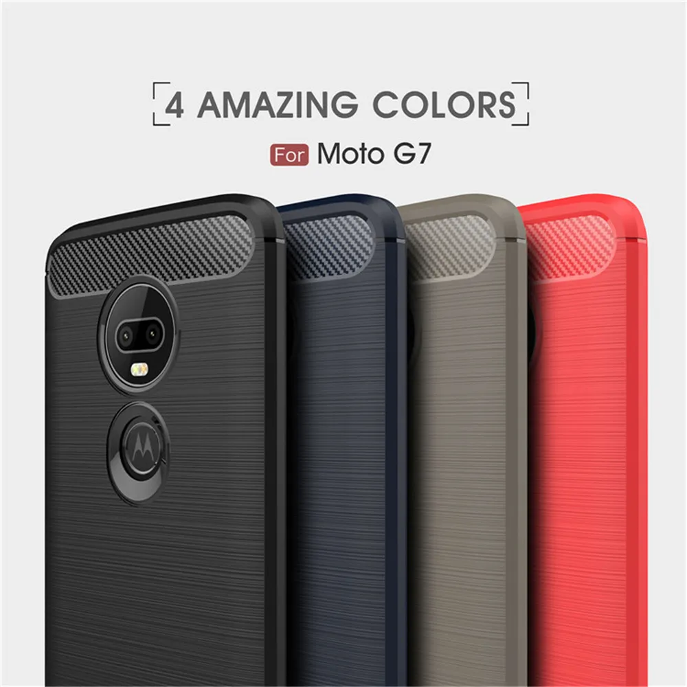 Чехол для Motorola Moto G7 6 4 дюйма роскошный полностью Мягкий силиконовый чехол из ТПУ