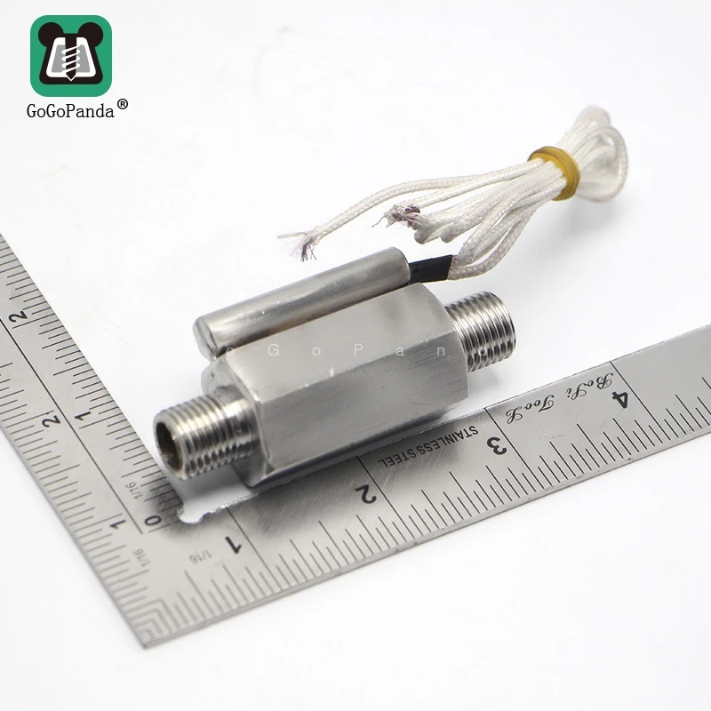 

1/4" 110V 220V Min Male Thread Stainless Steel Metal Shell Luquid Water Flow Sensor Switch ZFS-01S