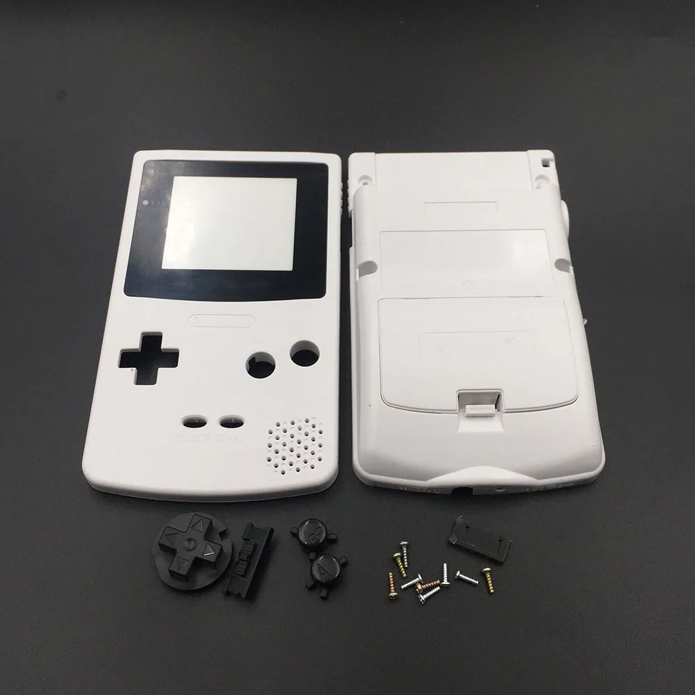 White Grey For Nintendo Gbc Gameboy Color Replacement Housing Shell Case Cover Skin Replacement Parts Accessories Aliexpress