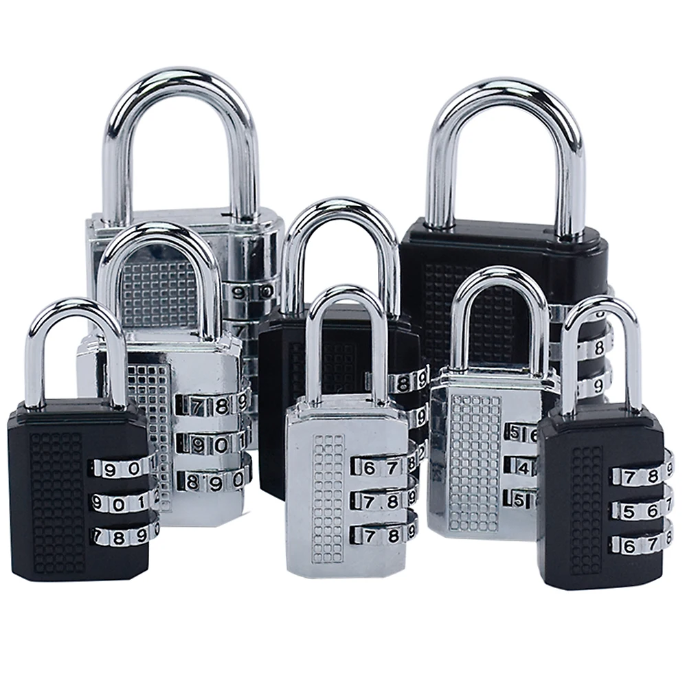 

Zinc Alloy Combination Lock Password Padlock Resettable for Luggage Locks Gym Locker Case Filing Cabinets