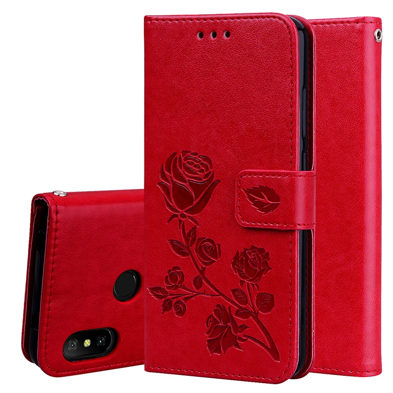 

3D Flower Leather Flip Case For Xiaomi Mi A2 lite Cover Wallet Phone Cases Funda For Xiaomi MiA2lite Redmi 6 Pro Phone Case Capa