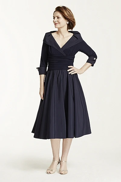 portrait neckline mother of the bride dresses